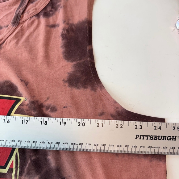 KISS Band Rock & Roll All Night Tank Top Womens 2X Plus Tie Dye Brown Sleeveless - Picture 5 of 7